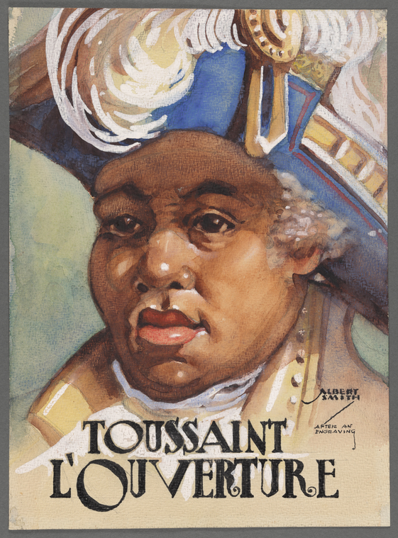 Watercolor portrait of Toussaint L'Ouverture