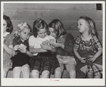 Woodville, California. FSA (Farm Security Administration) farm workers' community. Sunday school class