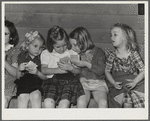 Woodville, California. FSA (Farm Security Administration) farm workers' community. Sunday school class