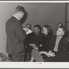 Woodville, California. FSA (Farm Security Administration) farm workers' community. Sunday school class