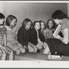 Woodville, California. FSA (Farm Security Administration) farm workers' community. Sunday school class