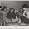 Woodville, California. FSA (Farm Security Administration) farm workers' community. Sunday school class