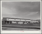 Woodville, California. FSA (Farm Security Administration) farm workers' community. Apartment building for permanent farm workers