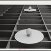 Woodville, California. FSA (Farm Security Administration) farm workers' community. Lighting fixtures in outside passageways in the community building