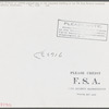 Woodville, California. FSA (Farm Security Administration) farm workers' community. Lighting fixtures in outside passageways in the community building