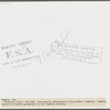 Woodville, California. FSA (Farm Security Administration) farm workers' community. Lighting fixtures in outside passageways in the community building