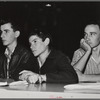 Woodville, California. FSA (Farm Security Administration) farm workers' community. Boys attending first aid school