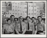 Tulare County, California. Farm Security Administration farm workers's camp. Staff of the cooperative store