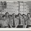 Tulare County, California. Farm Security Administration farm workers's camp. Staff of the cooperative store