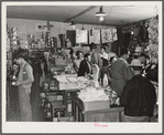 Tulare County, California. FSA (Farm Security Administration) farm workers' camp. The cooperative store