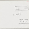 Tulare County, California. FSA (Farm Security Administration) farm workers' camp. The cooperative store