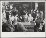 Tulare County, California. FSA (Farm Security Administration) farm workers' camp. The President's birthday ball