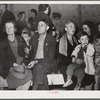 Tulare County, California. FSA (Farm Security Administration) farm workers' camp. Argicultural workers at the President's birthday ball