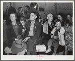 Tulare County, California. FSA (Farm Security Administration) farm workers' camp. Argicultural workers at the President's birthday ball