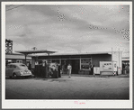 Tulare County, California. FSA (Farm Security Administration) farm workers' camp. Cooperative grocery store