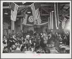 Tulare County, California. FSA (Farm Security Administration) farm workers' camp. At the President's birthday ball