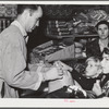 Tulare County, California. FSA (Farm Security Administration) farm workers' camp. The cooperative store