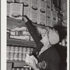 Tulare County, California. FSA (Farm Security Administration) farm workers' camp. The cooperative store
