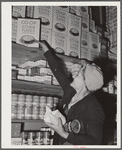 Tulare County, California. FSA (Farm Security Administration) farm workers' camp. The cooperative store