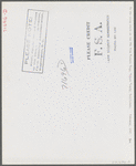 Tulare County, California. FSA (Farm Security Administration) farm workers' camp. The cooperative store