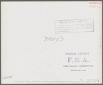 Tulare County, California. FSA (Farm Security Administration) farm workers' camp. The cooperative store