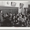 Tulare County, California. FSA (Farm Security Administration) farm workers' camp. Parent-teacher's meeting