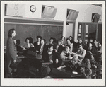 Tulare County, California. FSA (Farm Security Administration) farm workers' camp. Parent-teacher's meeting