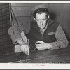 Tulare County, California. FSA (Farm Security Administration) farm workers' camp. Domino game