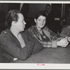 Woodville, California. FSA (Farm Security Administration) farm workers' community. Camp council meeting