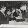 Woodville, California. FSA (Farm Security Administration) farm workers' community. Instruction in first aid