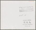 Woodville, California. FSA (Farm Security Administration) farm workers' community. The board of the cooperative store