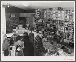 Woodville, California. FSA (Farm Security Administration) farm workers' community. Interior of the cooperative store