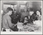 Woodville, California. FSA (Farm Security Administration) farm workers' community. Interior of the cooperative store