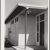 Woodville, California. FSA (Farm Security Administration) farm workers' community. Rear of the health center