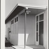 Woodville, California. FSA (Farm Security Administration) farm workers' community. Rear of the health center
