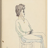 Seated figure, looking right