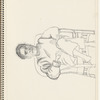 Seated figure with crossed legs