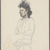 Untitled [Seated woman with elaborate hat]