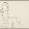 Untitled [Figure in rocking chair with crossed arms]