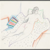 Untitled [Nude face down on bed]