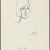 Untitled [Figure with bobbed hair, crossed arms]