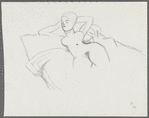Untitled [Nude figure on bed]