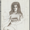Untitled [Seated woman, facing front, with window behind]