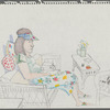 Untitled [Seated woman wearing visor]