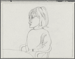 Untitled [Seated woman facing left]
