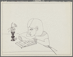 Untitled [Woman writing music]