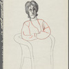 Untitled [Seated figure with folded arms]