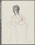 Untitled [Seated figure with folded arms]