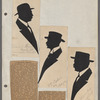 Silhouettes of Daniel Murray, W.C. Bolivar, and Arturo Schomburg