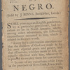 An authentic account of the conversion and experience of a Negro